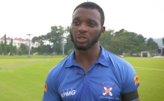 Kamau Leverock … top-scored for Bermuda.