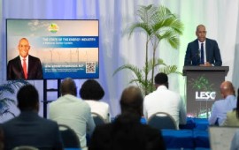 Minister of Energy, Business Development and Commerce, and Senior Minister with responsibility for the Productive Sector, Kerrie Symmonds, said Government was shifting its focus decisively from policy development to implementation following six National Energy Consultations. (Photo courtesy Ministry of Energy, Business Development and Commerce)