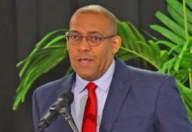 Minister of Foreign Affairs and Foreign Trade, Kerrie Symmonds.