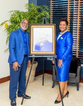 Dr. Rosemarie Lewis and her husband Albert at the September 19th opening of Total Healthcare Services & Wellness in Coconut Creek. Lewis is founder and CEO of the facility. (Contributed photo)