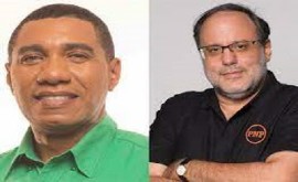 Prime Minister and Jamaica Labour Party (JLP) leader, Andrew Holness (Left) and Opposition Leader and Leader o the main opposition, People’s National Party (PNP), Mark Golding (File Photo).