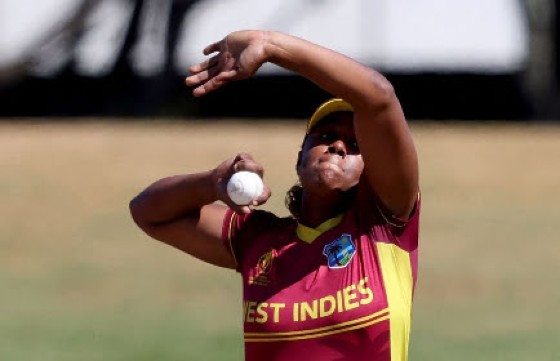 Off-spinner Hayley Matthews … claimed four wickets.
