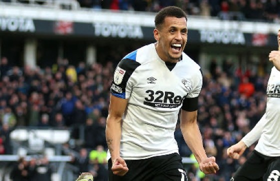 Jamaica international Ravel Morrison celebrates one of his two goals on Saturday.