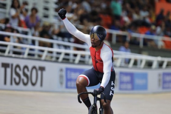 Trinidad and Tobago’s Nicholas Paul won the bronze medal in the men’s keirin