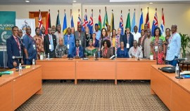 UWI and Nigeria university officials at their meeting in Jamaica last week (UWI Photo)