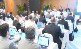 Delegates attending the 47th meeting of the Permanent Consultative Committees of the Inter-American Telecommunication Commission (CITEL) which ends here on Thursday (CMC Photo)