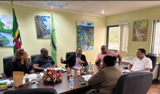 Dr. Poon’s engagement with Dominica Government officials including the Permanent Secretary Ryan Anselm and ministers in the Ministry of Agriculture, Fisheries, Green and Blue Economy; Daren Pinard; Roland Royer; and Jullan Defoe.