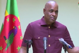 Dominica Prime Minister Roosevelt Skerrit, speaking at news conference on Monday CMC Photo)