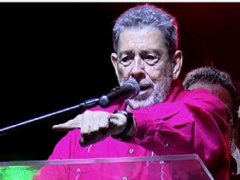 Prime Minister Dr. Ralph Gonsalves telling supporters of the ruing Unity Labour Party (ULP) to be prepared for general elections (CMC Photo)