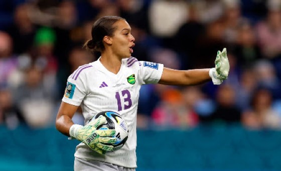 Jamaica’s hero, goalkeeper Rebecca Spencer.