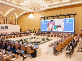 CARICOM and Saudi Arabian leaders during their one day summit in Riyadh (DPI Photo)