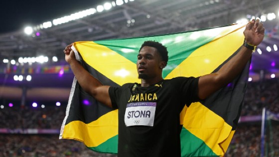Jamaican Olympic champion Roje Stona