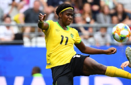 Khadija Shaw scored a hat-trick for Jamaica against Antigua and Barbuda.