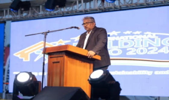 chairman of the Private Sector Commission (PSC), Komal Singh, addressing the opening of the Exposition on Thursday night
