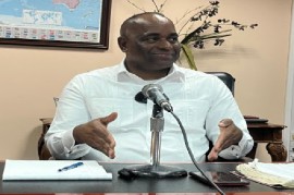 Prime Minister Roosevelt Skerrit, speaking at the news conference on Monday (CMC Photo)