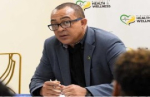 Health and Wellness Minister, Dr. Christopher Tufton at the news conference on Wednesday.
